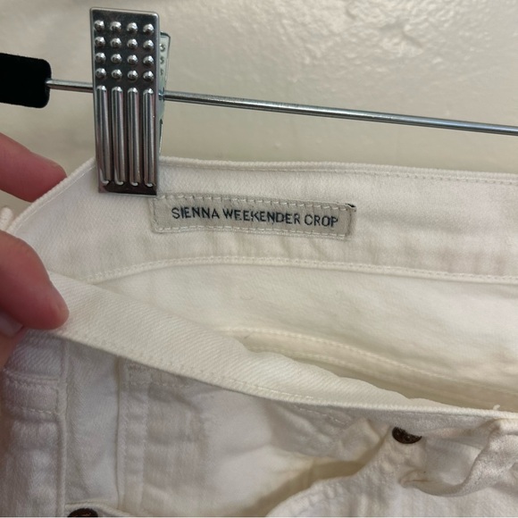 Lucky Brand Sienna Weekender Crop White Jeans Size 25 or 0 - Picture 7 of 13